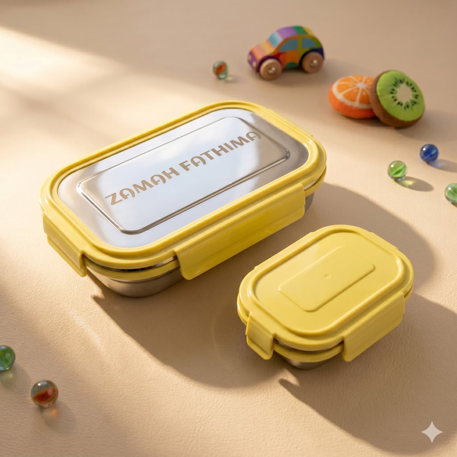 Personalized Stainless Steel Lunch Box for Kids